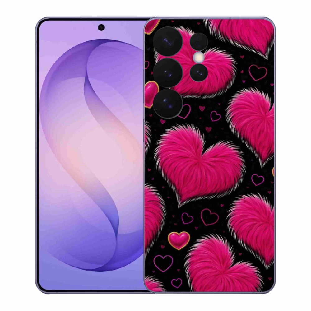 Gelový kryt mmCase na Samsung Galaxy S26 Ultra - hebká srdce