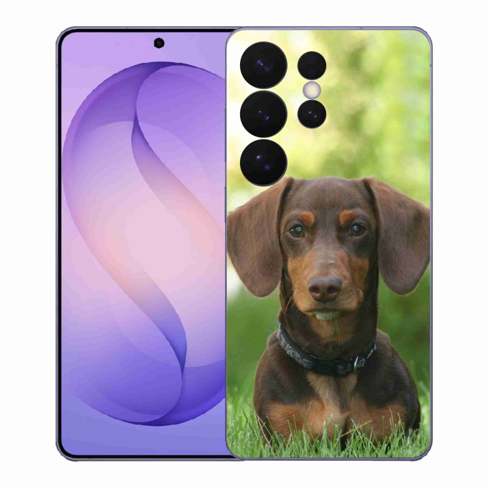 Gelový kryt mmCase na Samsung Galaxy S26 Ultra - hnědý jezevčík