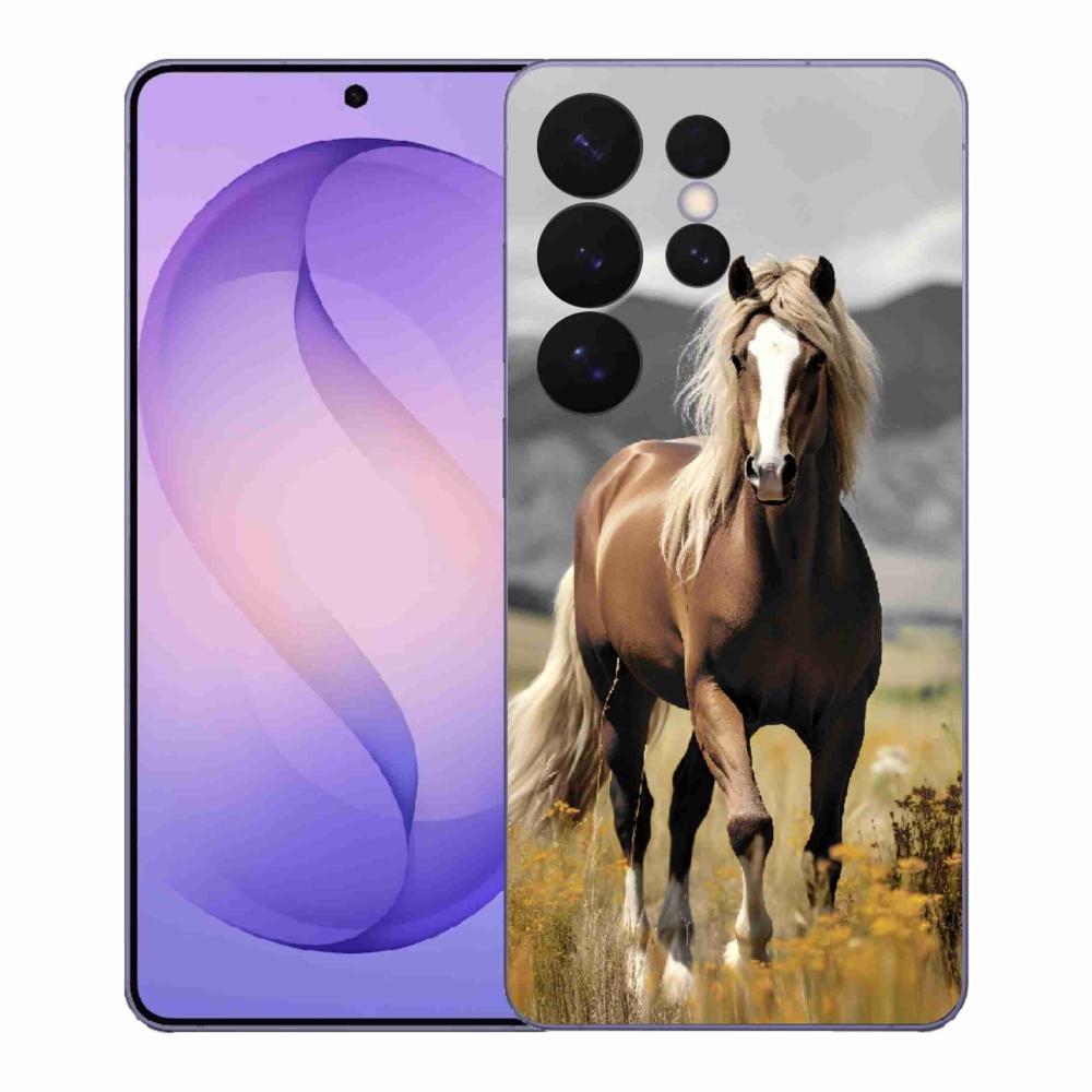 Gelový kryt mmCase na Samsung Galaxy S26 Ultra - hnědý kůň 1