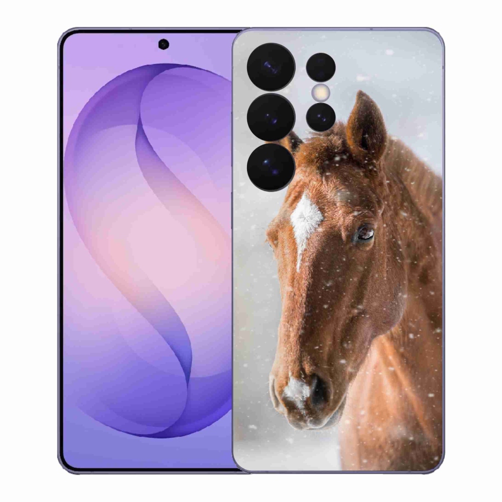 Gelový kryt mmCase na Samsung Galaxy S26 Ultra - hnědý kůň 2