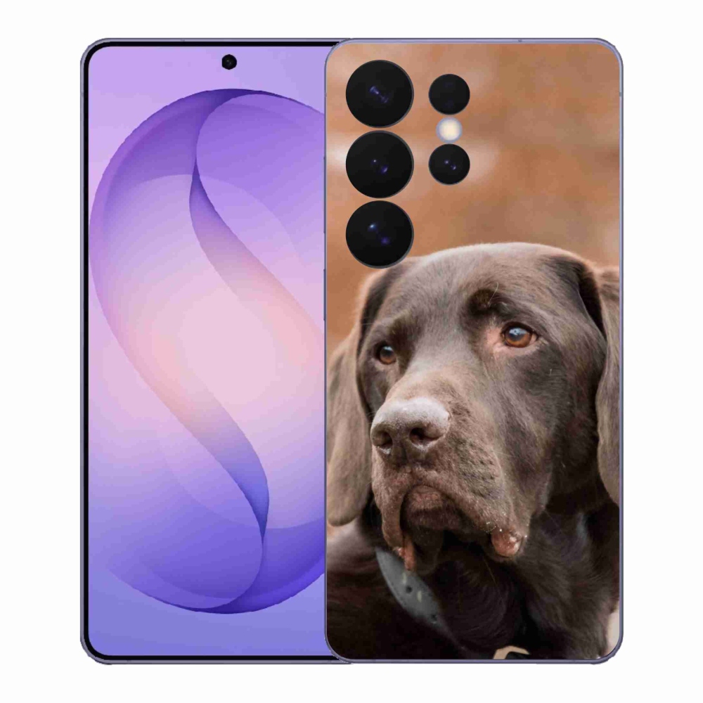 Gelový kryt mmCase na Samsung Galaxy S26 Ultra - hnědý labrador