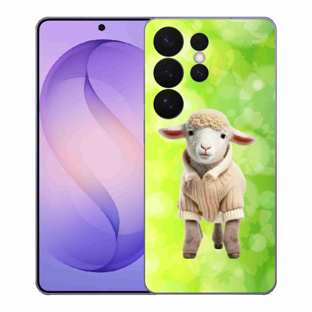 Gelový kryt mmCase na Samsung Galaxy S26 Ultra - jehně ve svetru