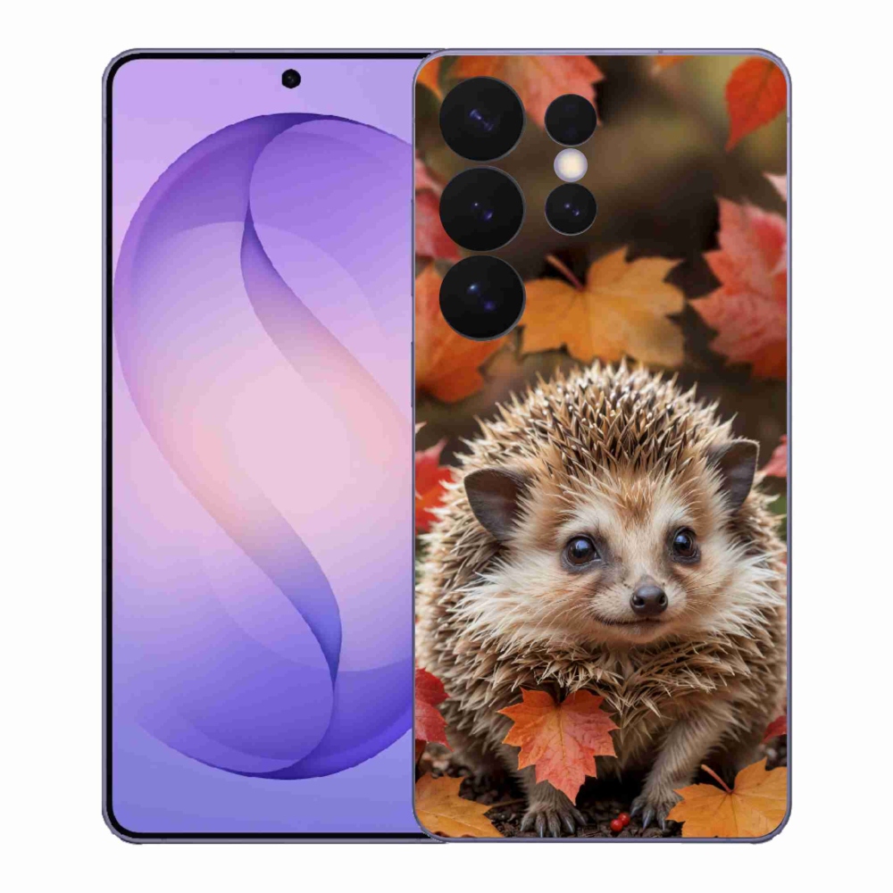 Gelový kryt mmCase na Samsung Galaxy S26 Ultra - ježek v listí
