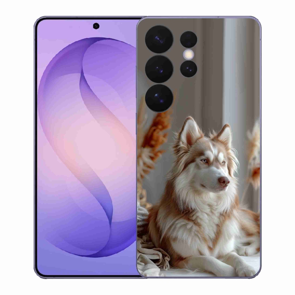 Gelový kryt mmCase na Samsung Galaxy S26 Ultra - klidný sibiřský husky