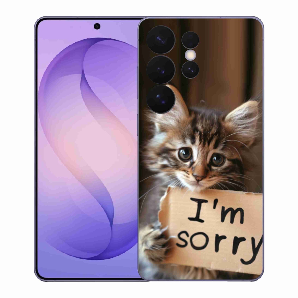 Gelový kryt mmCase na Samsung Galaxy S26 Ultra - kočíčí omluva