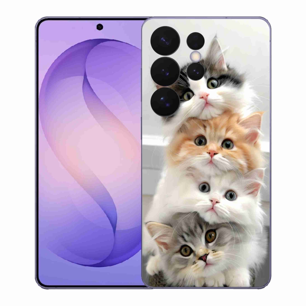 Gelový kryt mmCase na Samsung Galaxy S26 Ultra - kočičí parta