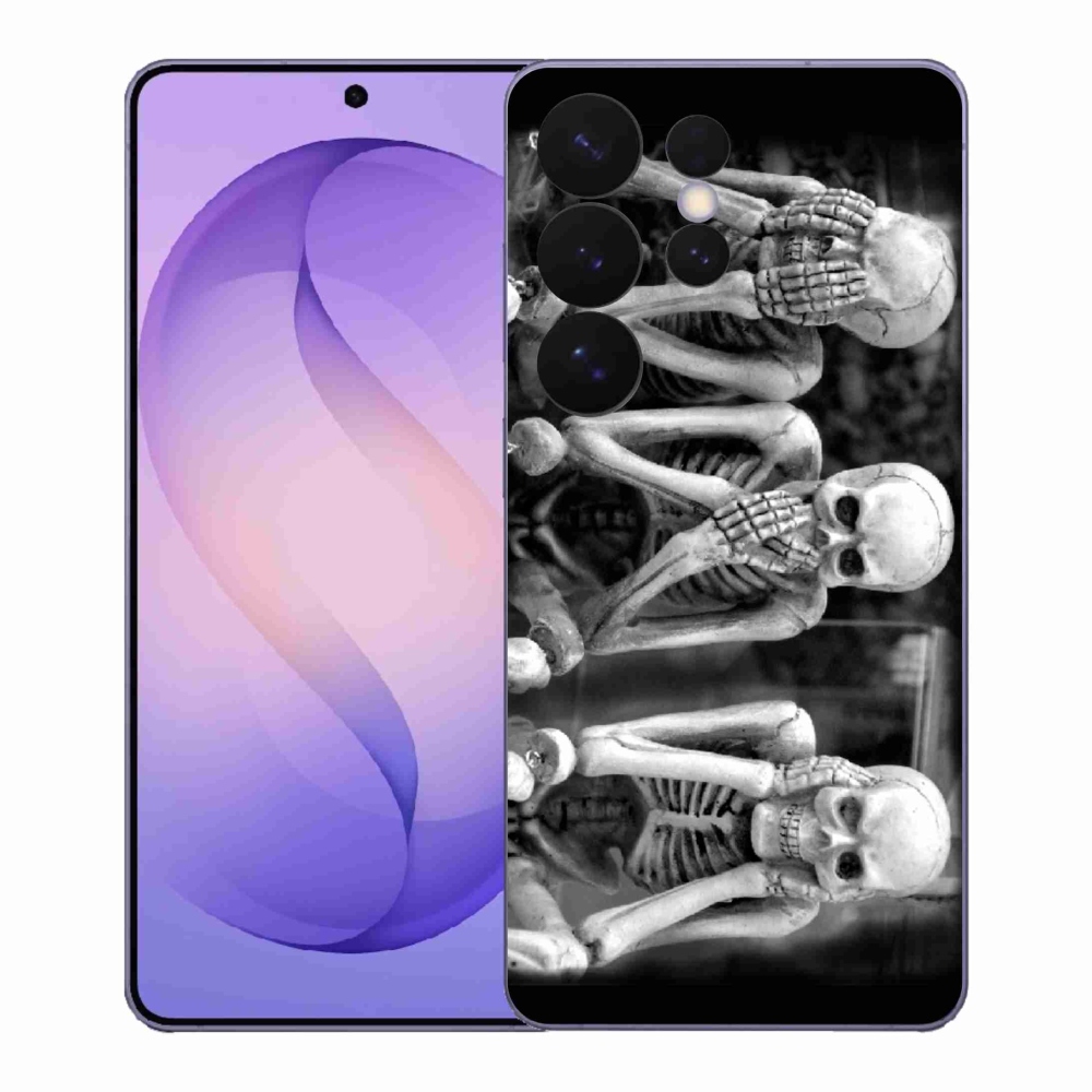 Gelový kryt mmCase na Samsung Galaxy S26 Ultra - kostlivci