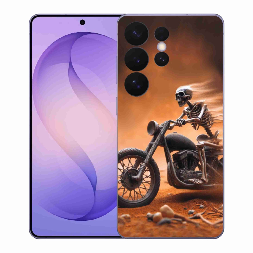 Gelový kryt mmCase na Samsung Galaxy S26 Ultra - kostra na motorce