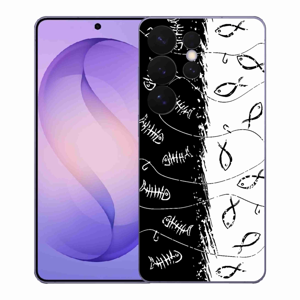 Gelový kryt mmCase na Samsung Galaxy S26 Ultra - kostry a rybky