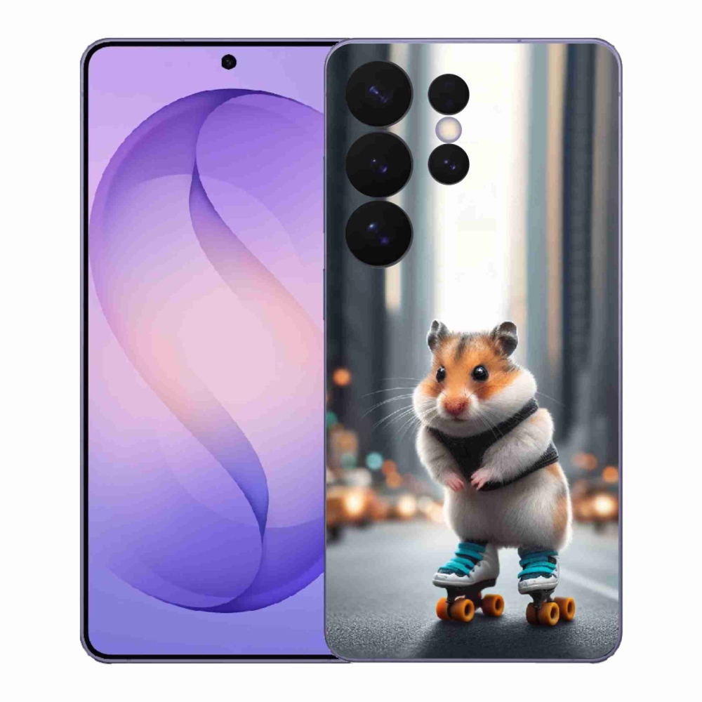 Gelový kryt mmCase na Samsung Galaxy S26 Ultra - křeček na bruslích