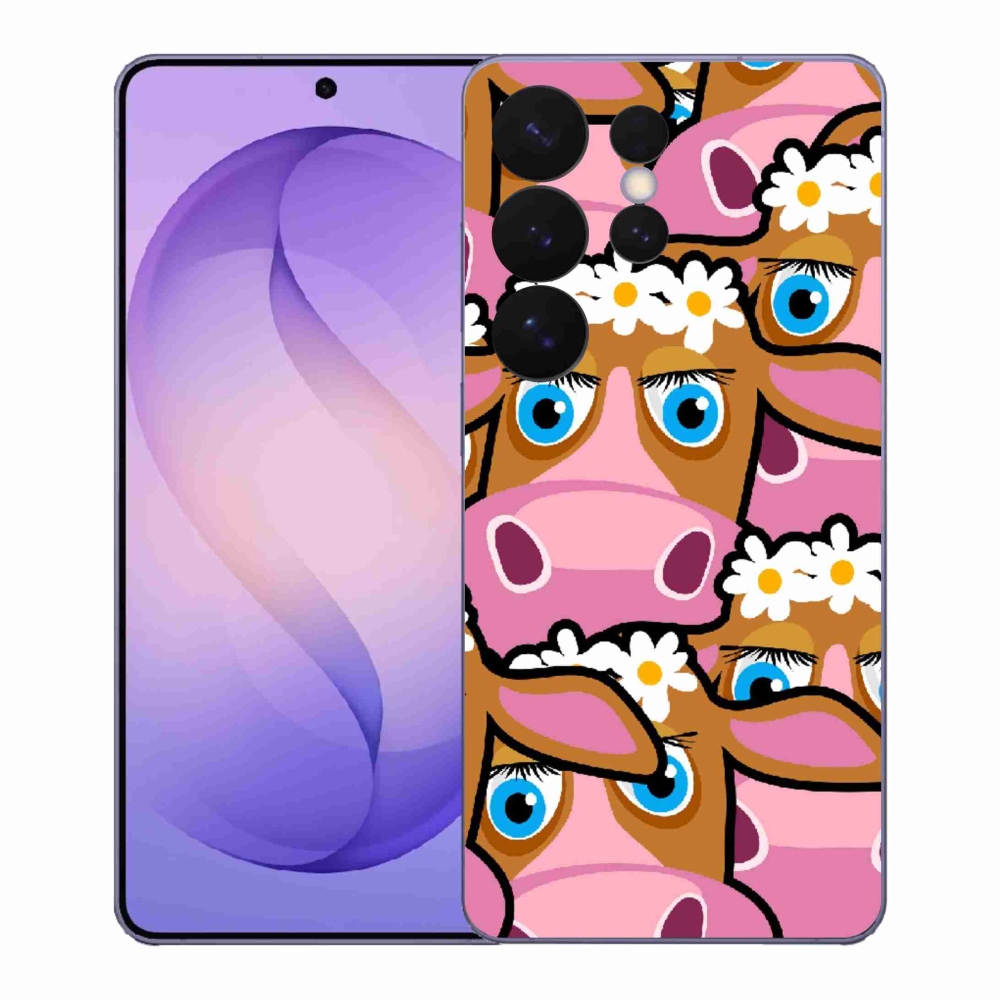 Gelový kryt mmCase na Samsung Galaxy S26 Ultra - kreslené kravičky