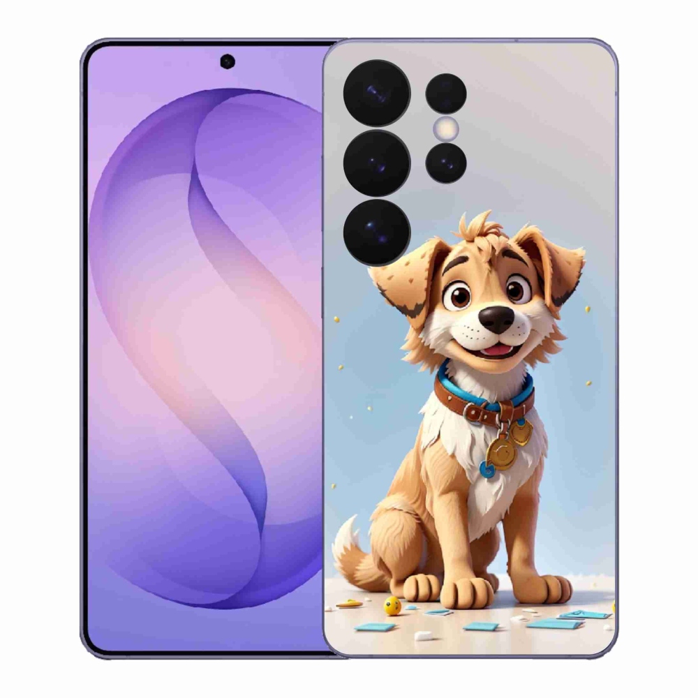 Gelový kryt mmCase na Samsung Galaxy S26 Ultra - kreslené štěně