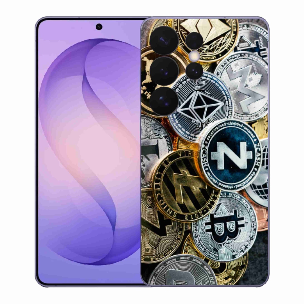 Gelový kryt mmCase na Samsung Galaxy S26 Ultra - kryptoměny