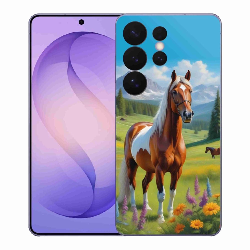 Gelový kryt mmCase na Samsung Galaxy S26 Ultra - kůň na louce