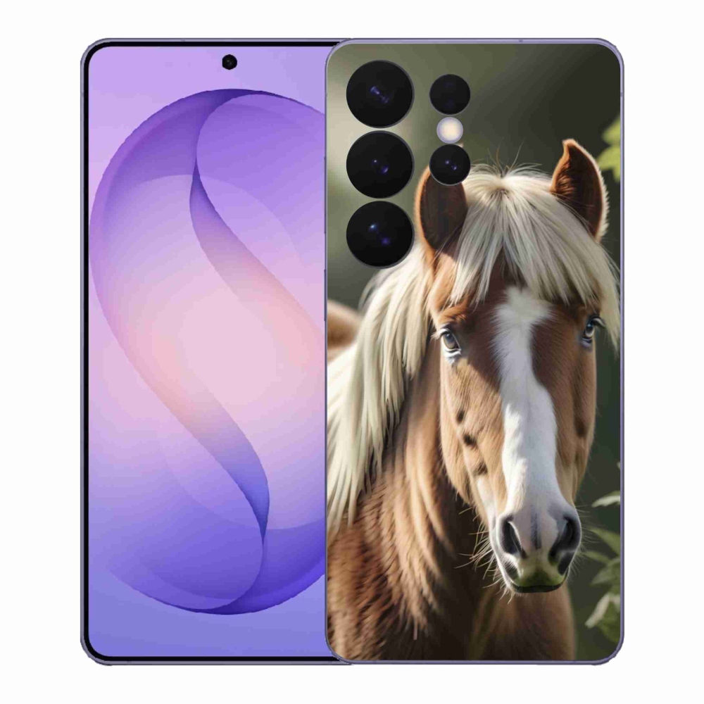 Gelový kryt mmCase na Samsung Galaxy S26 Ultra - kůň se světlou hřívou