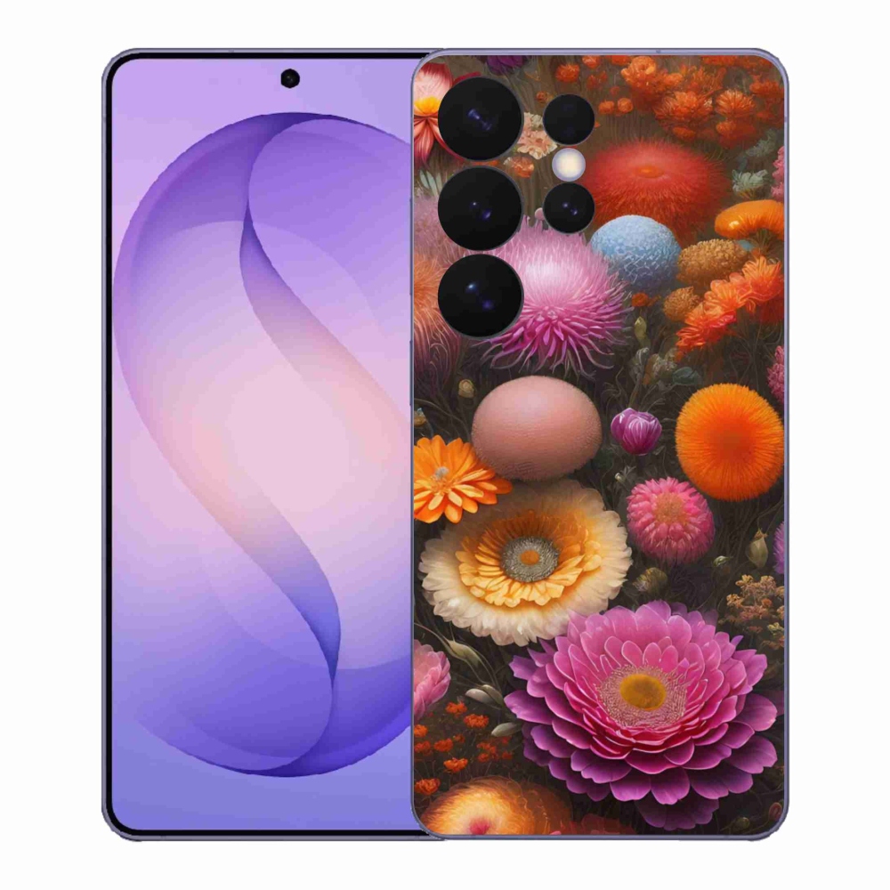 Gelový kryt mmCase na Samsung Galaxy S26 Ultra - květinová kompozice