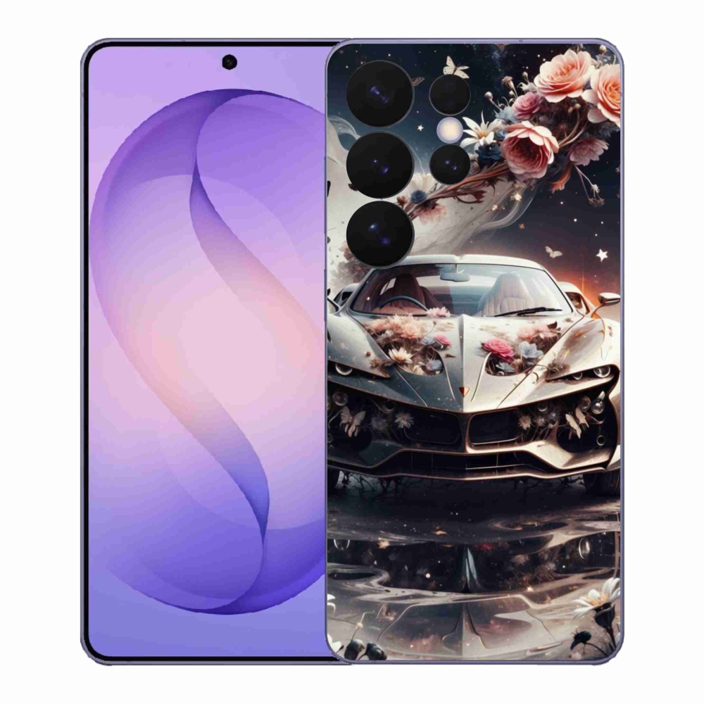 Gelový kryt mmCase na Samsung Galaxy S26 Ultra - květinový sportovní vůz