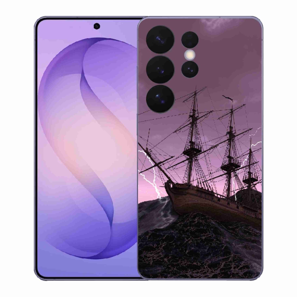 Gelový kryt mmCase na Samsung Galaxy S26 Ultra - loď v bouři