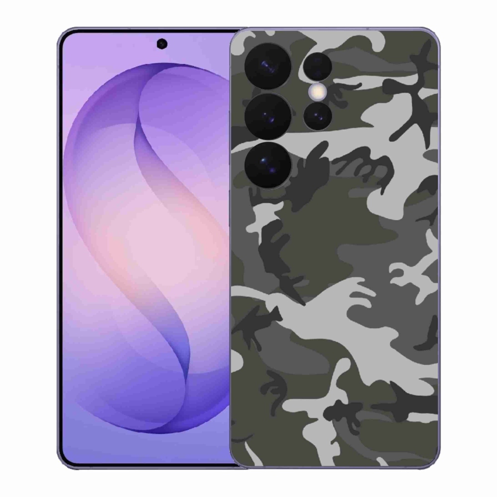 Gelový kryt mmCase na Samsung Galaxy S26 Ultra - maskáčový vzor