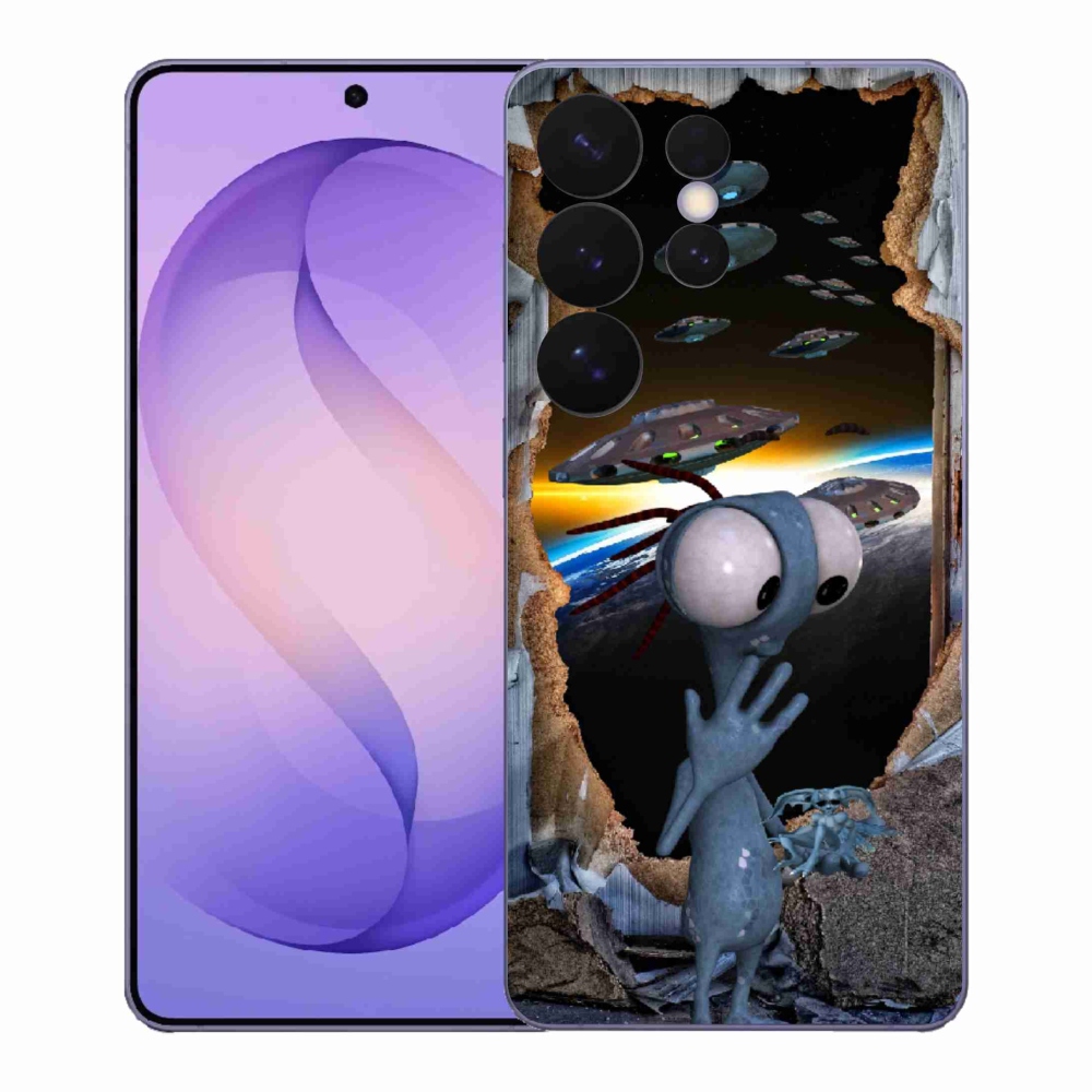 Gelový kryt mmCase na Samsung Galaxy S26 Ultra - mimozemšťan