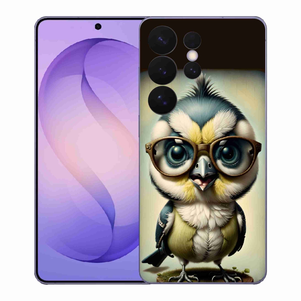 Gelový kryt mmCase na Samsung Galaxy S26 Ultra - mládě s brýlemi