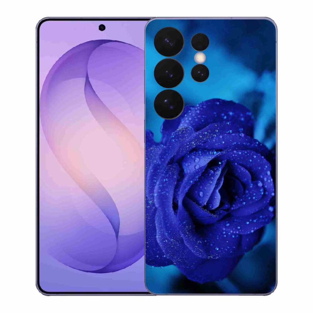 Gelový kryt mmCase na Samsung Galaxy S26 Ultra - modrá růže