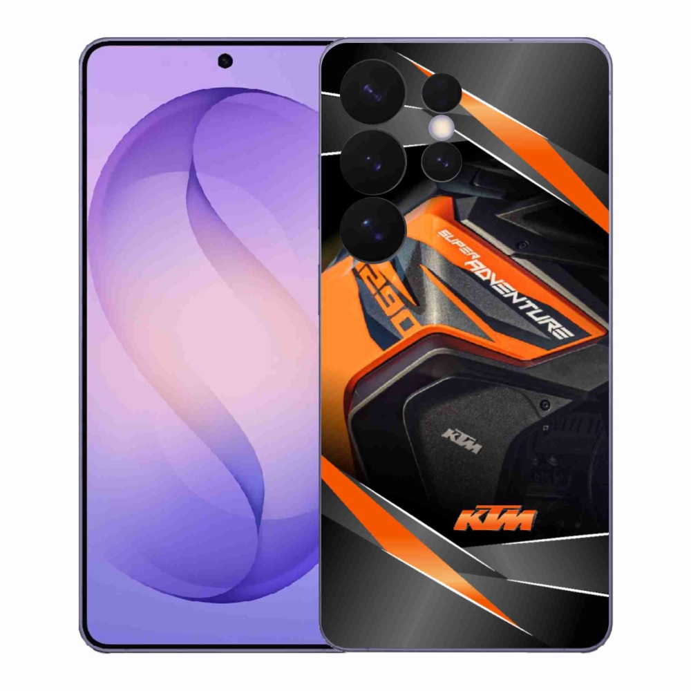Gelový kryt mmCase na Samsung Galaxy S26 Ultra - motorka ktm