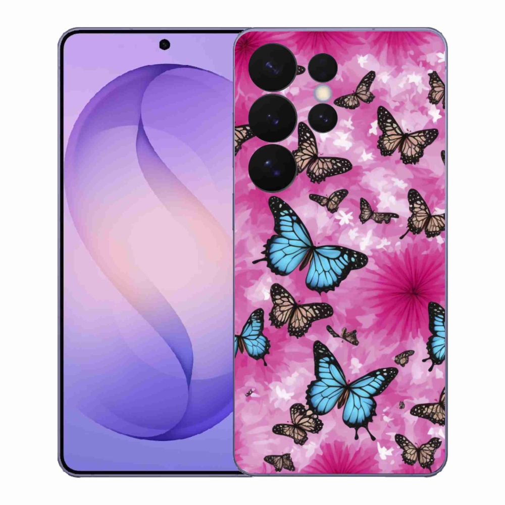 Gelový kryt mmCase na Samsung Galaxy S26 Ultra - motýlí zahrada