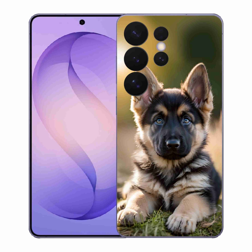 Gelový kryt mmCase na Samsung Galaxy S26 Ultra - německý ovčák v přírodě