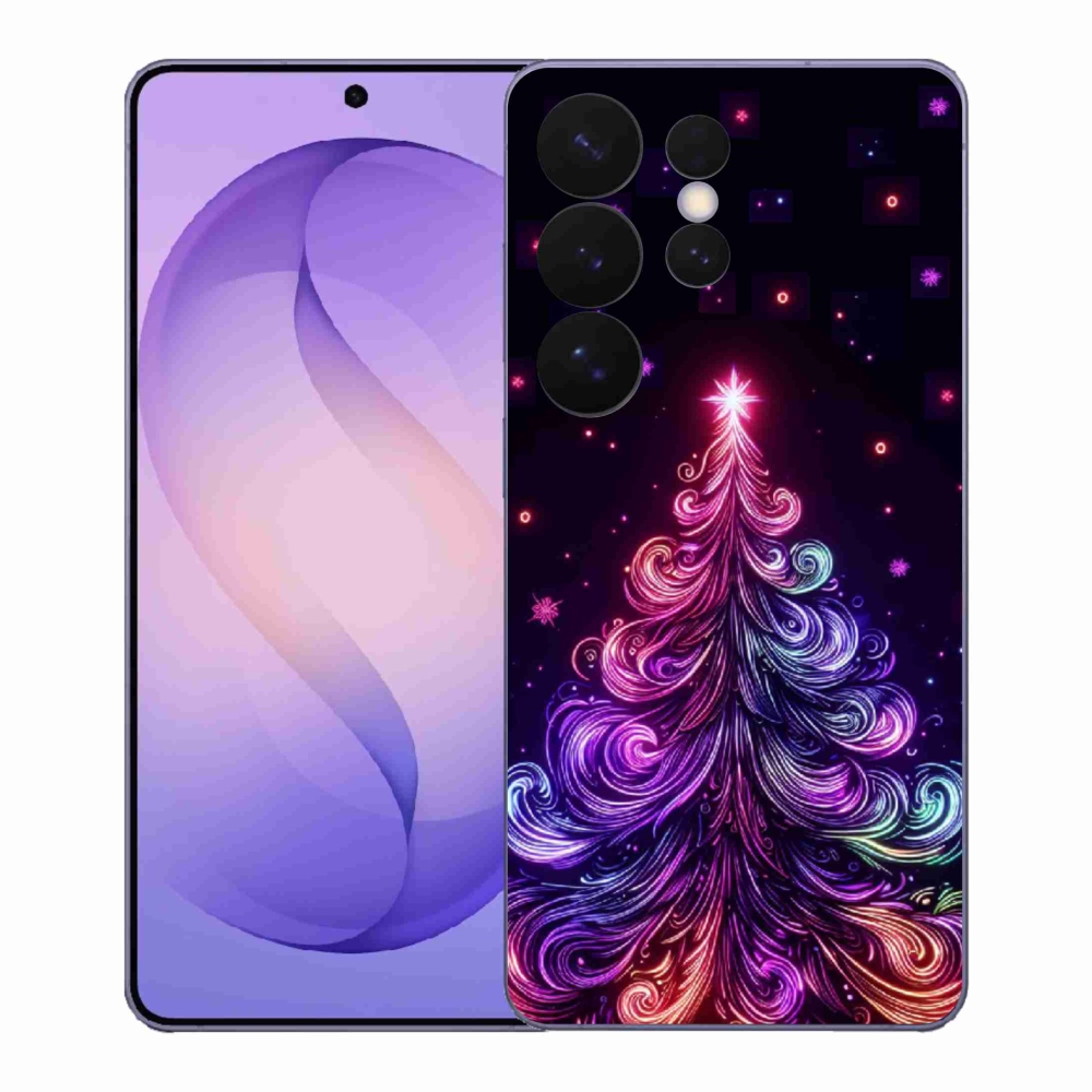 Gelový kryt mmCase na Samsung Galaxy S26 Ultra - neonový vánoční stromek 1