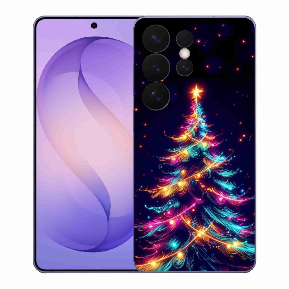 Gelový kryt mmCase na Samsung Galaxy S26 Ultra - neonový vánoční stromek