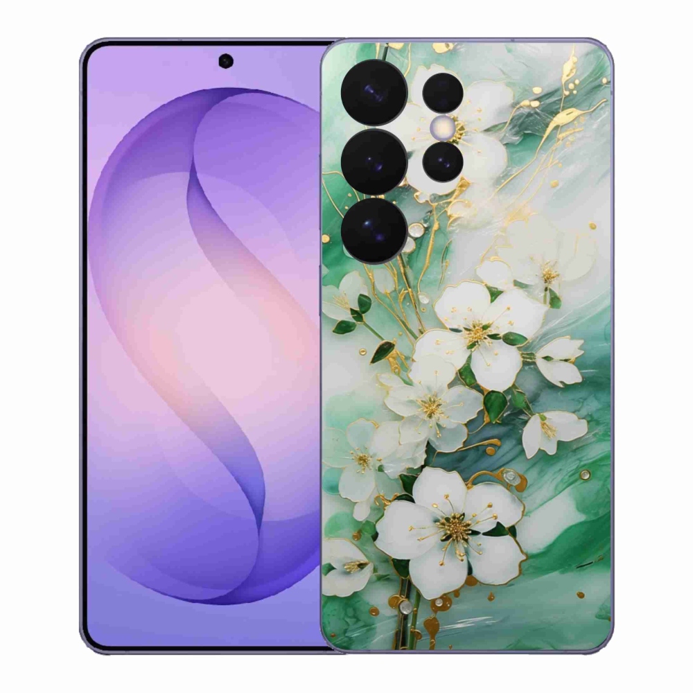 Gelový kryt mmCase na Samsung Galaxy S26 Ultra - něžné květy