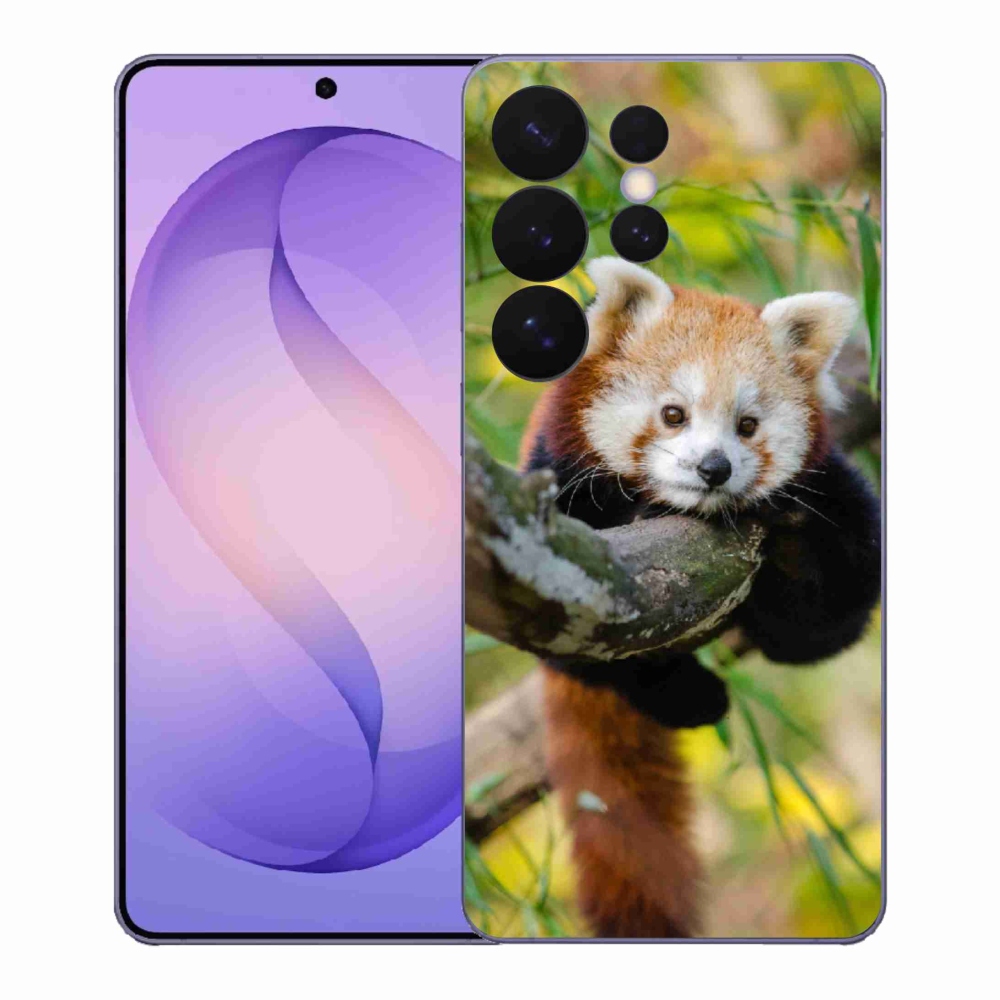 Gelový kryt mmCase na Samsung Galaxy S26 Ultra - panda červená