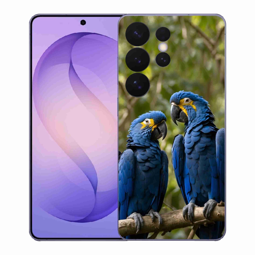 Gelový kryt mmCase na Samsung Galaxy S26 Ultra - papouščí duo