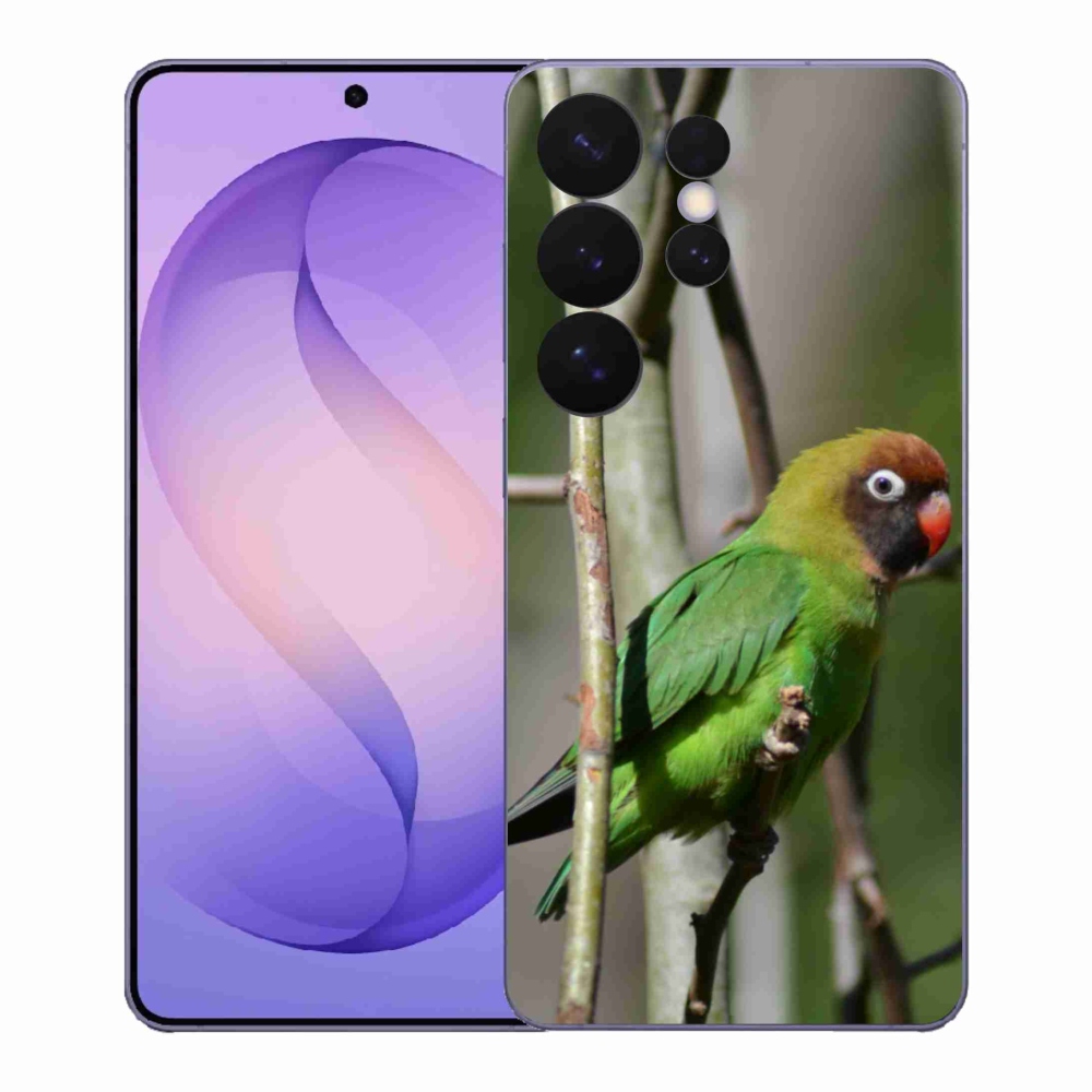 Gelový kryt mmCase na Samsung Galaxy S26 Ultra - papoušek agapornis