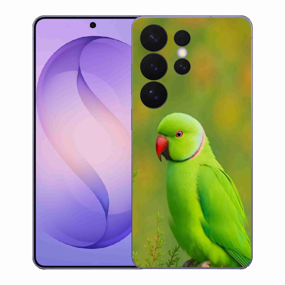 Gelový kryt mmCase na Samsung Galaxy S26 Ultra - papoušek alexandr 2