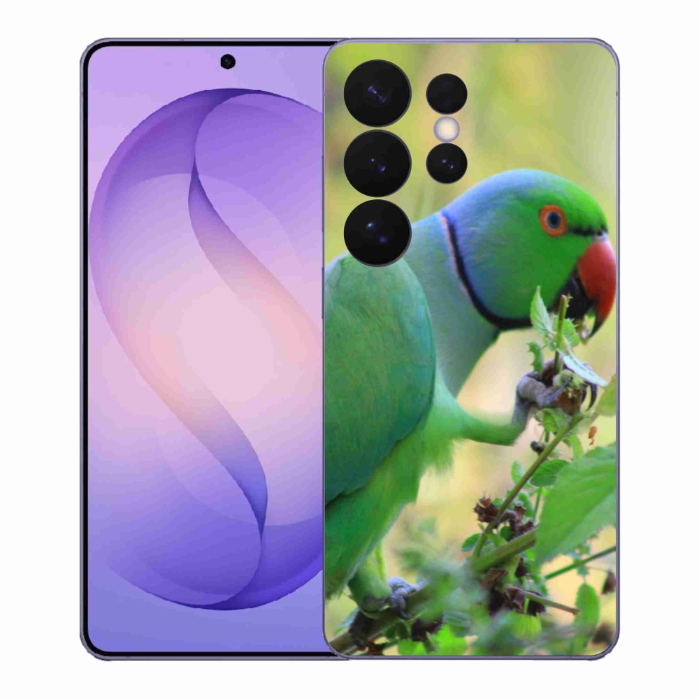 Gelový kryt mmCase na Samsung Galaxy S26 Ultra - papoušek alexandr