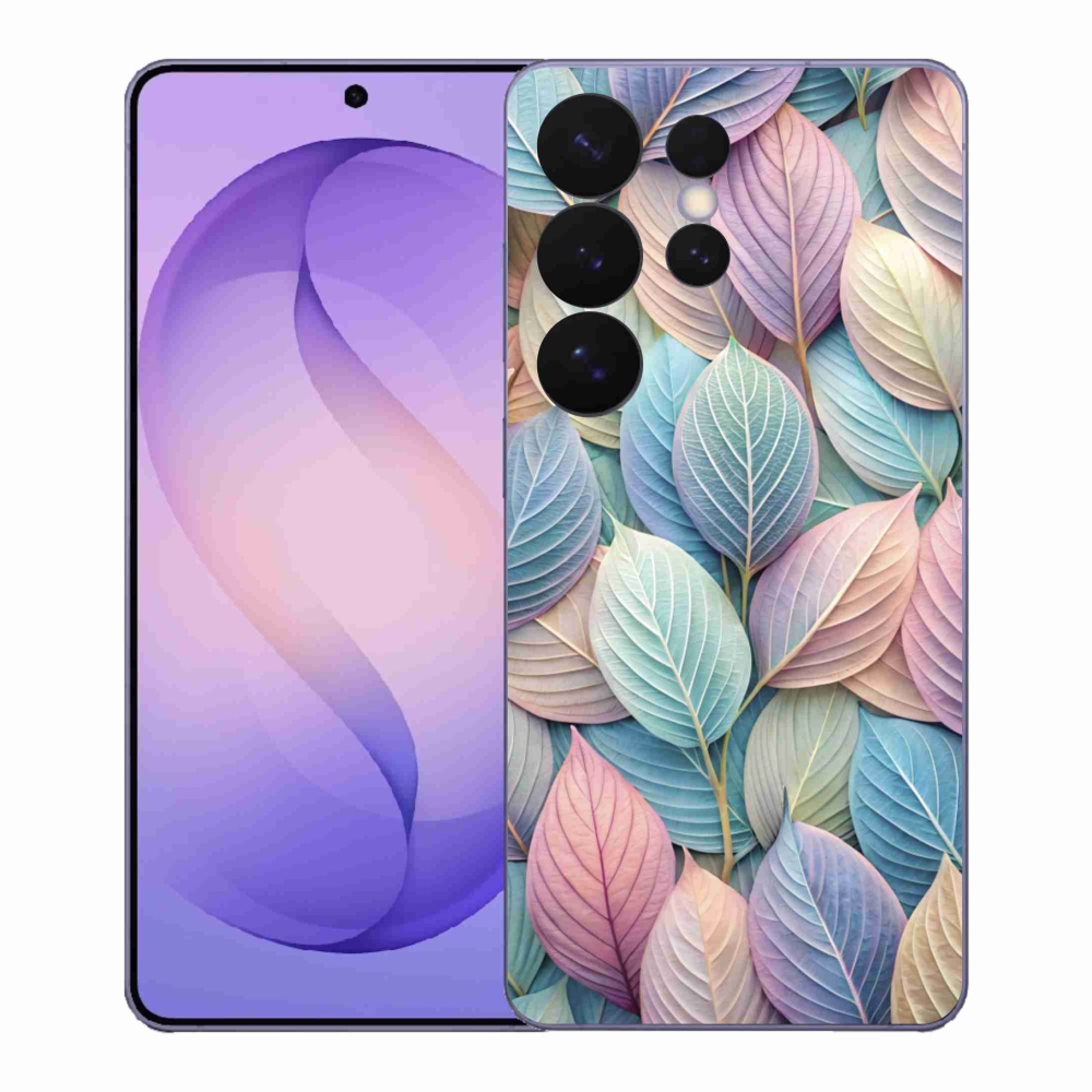 Gelový kryt mmCase na Samsung Galaxy S26 Ultra - pastelové listy