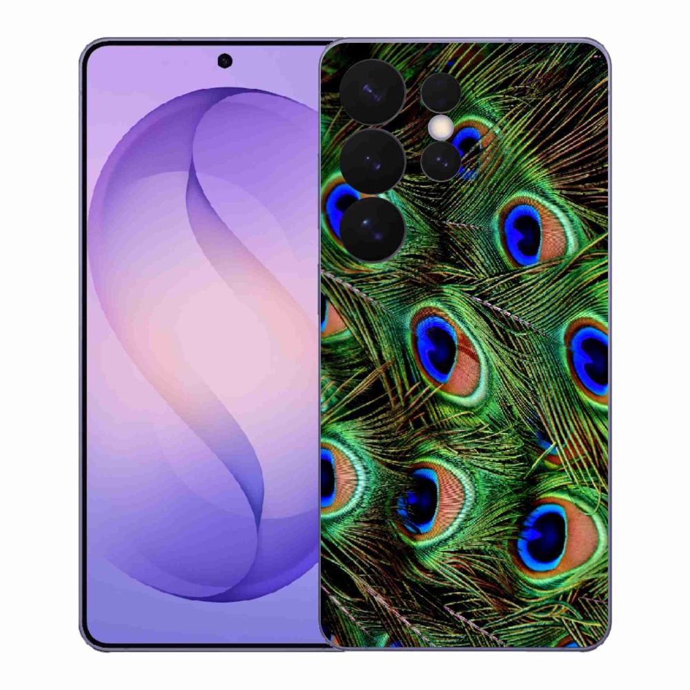 Gelový kryt mmCase na Samsung Galaxy S26 Ultra - paví peří