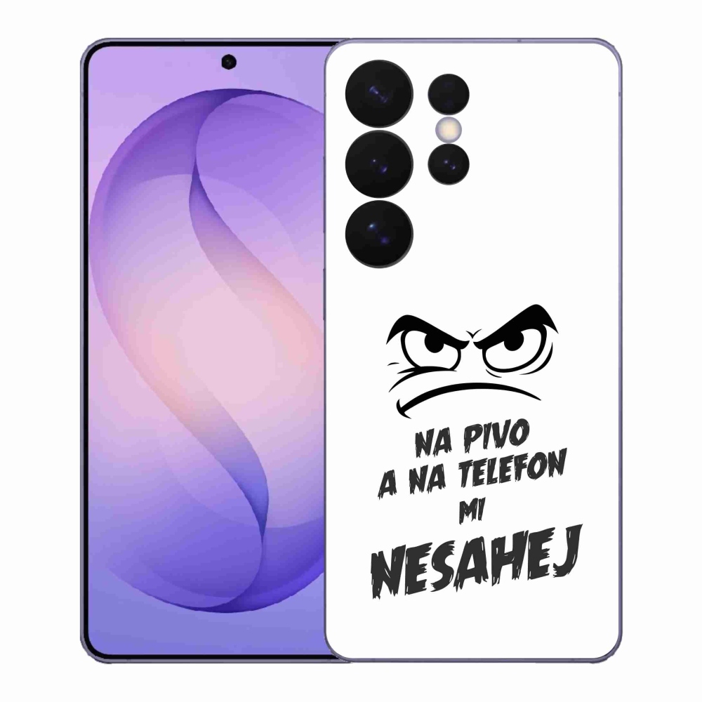 Gelový kryt mmCase na Samsung Galaxy S26 Ultra - pivní motiv 2 bílé pozadí