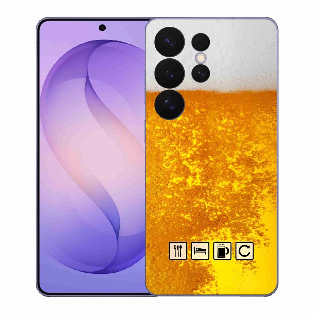 Gelový kryt mmCase na Samsung Galaxy S26 Ultra - pivní motiv 3