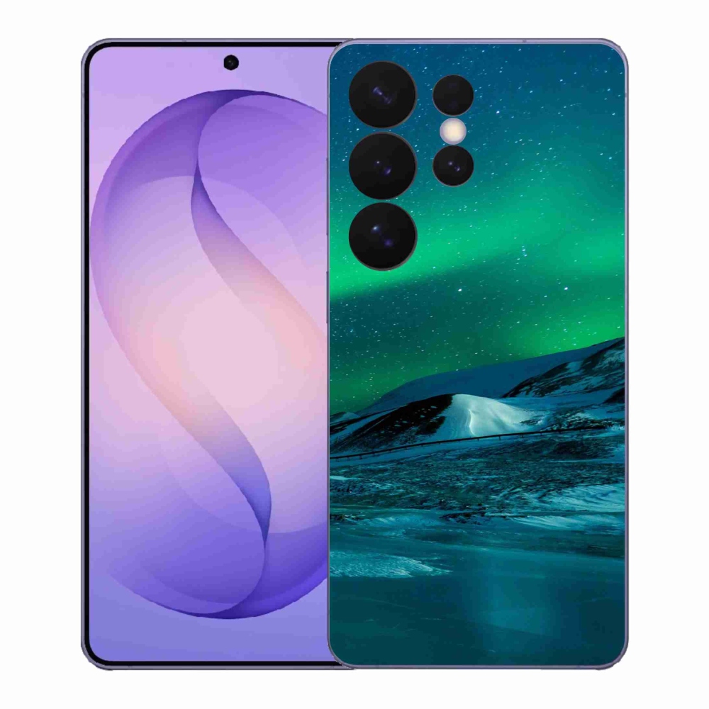 Gelový kryt mmCase na Samsung Galaxy S26 Ultra - polární záře