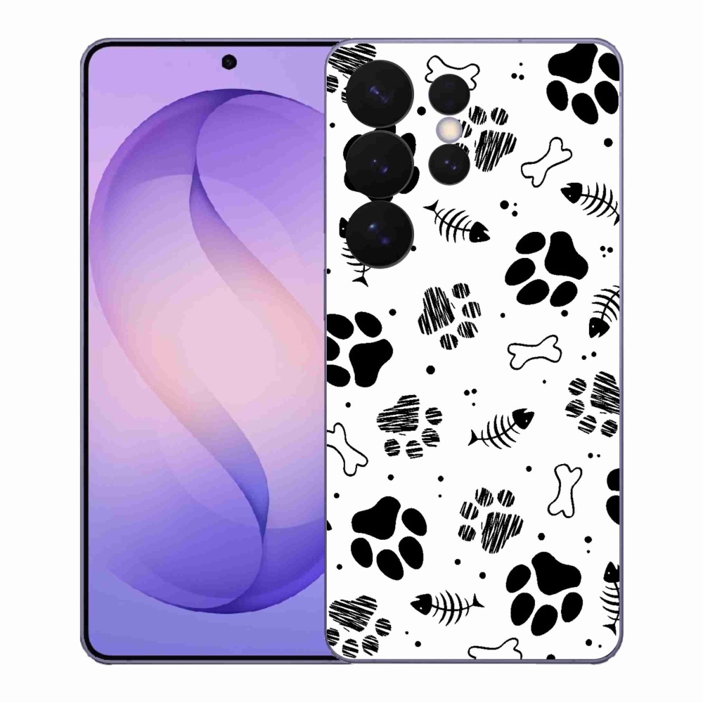 Gelový kryt mmCase na Samsung Galaxy S26 Ultra - psí tlapky 1