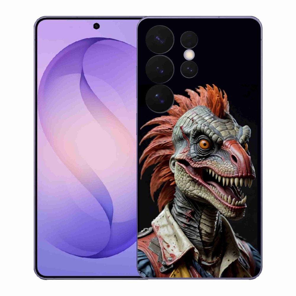 Gelový kryt mmCase na Samsung Galaxy S26 Ultra - punk dinosaurus