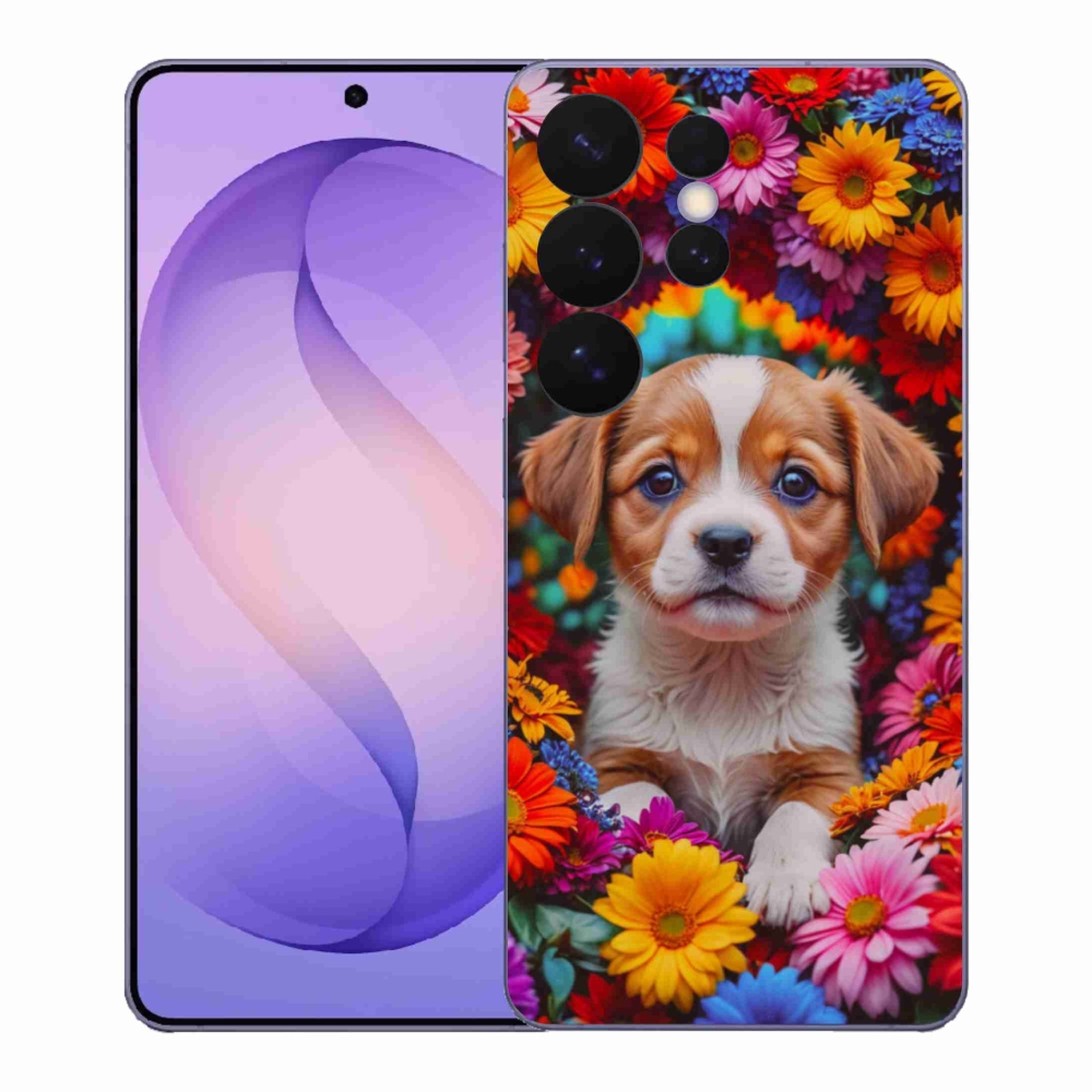 Gelový kryt mmCase na Samsung Galaxy S26 Ultra - roztomilé štěně
