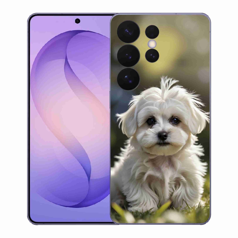Gelový kryt mmCase na Samsung Galaxy S26 Ultra - roztomilý maltézský psík