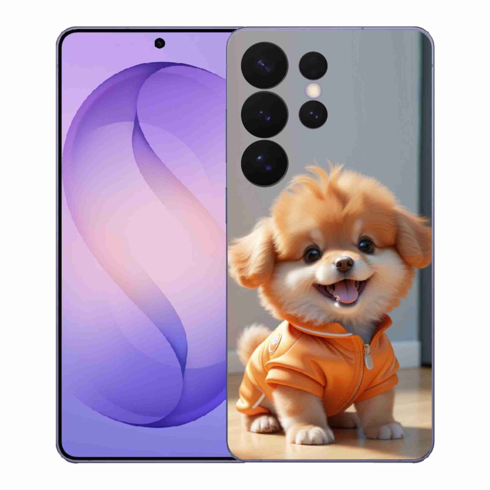 Gelový kryt mmCase na Samsung Galaxy S26 Ultra - roztomilý pomeranian v mikině