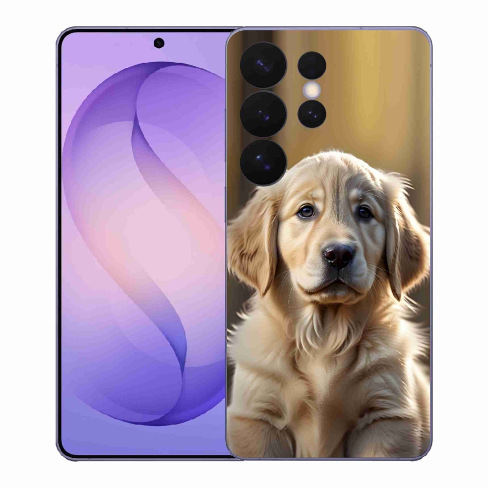 Gelový kryt mmCase na Samsung Galaxy S26 Ultra - roztomilý zlatý retrívr