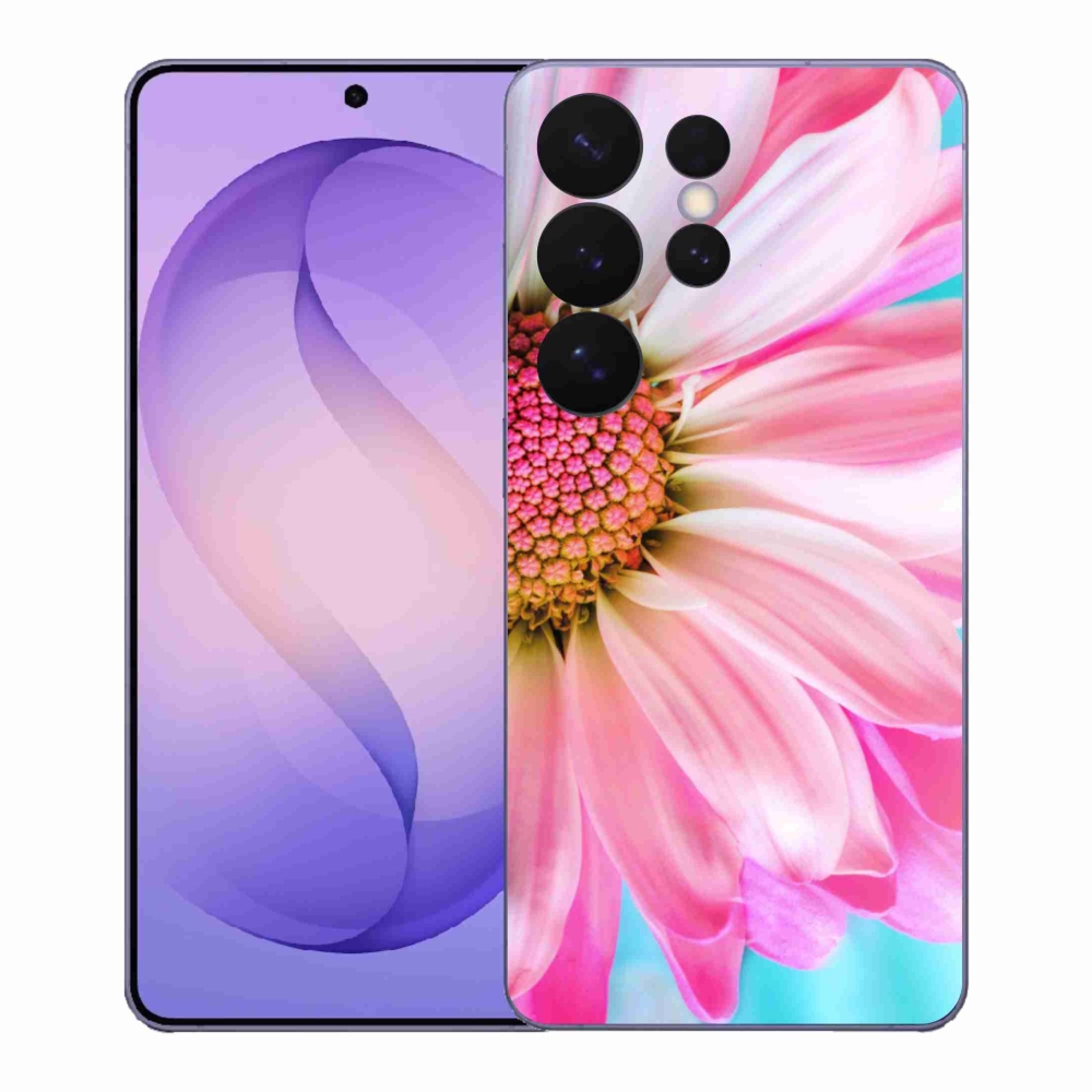 Gelový kryt mmCase na Samsung Galaxy S26 Ultra - růžová květina