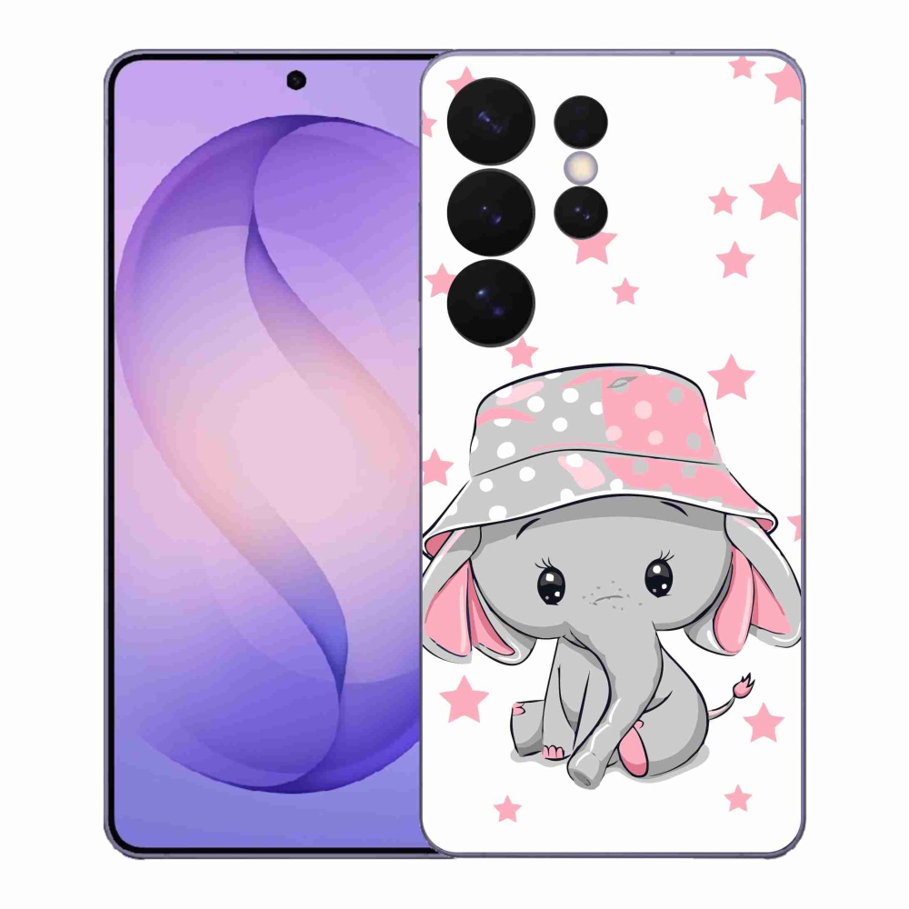 Gelový kryt mmCase na Samsung Galaxy S26 Ultra - růžový slon